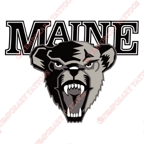 Maine Black Bears Customize Temporary Tattoos Stickers NO.4936